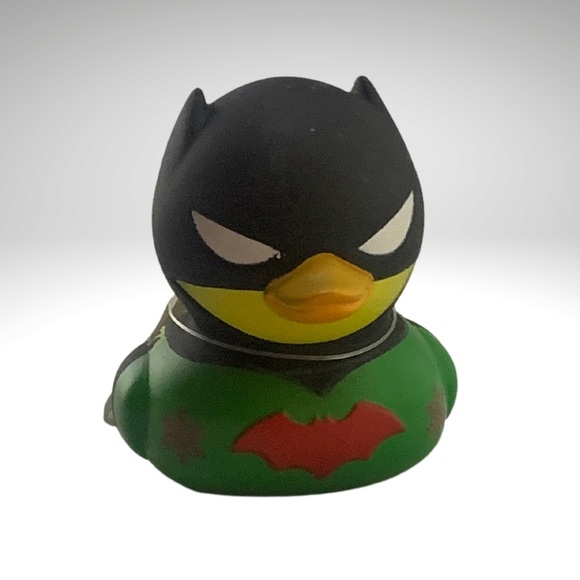 DC Comics Duckz Batman Miniature Christmas Rubber Duck Bath Toy 2pc Lot New - Picture 3 of 8